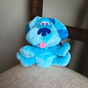 Vintage 2001 Fisher-Price Mattel Blues Clues Hand Puppet Plush Toy Dog 90552